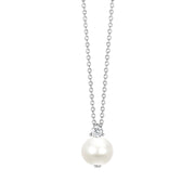 Mabina Girocollo in argento con perla coltivata e zircone 553282